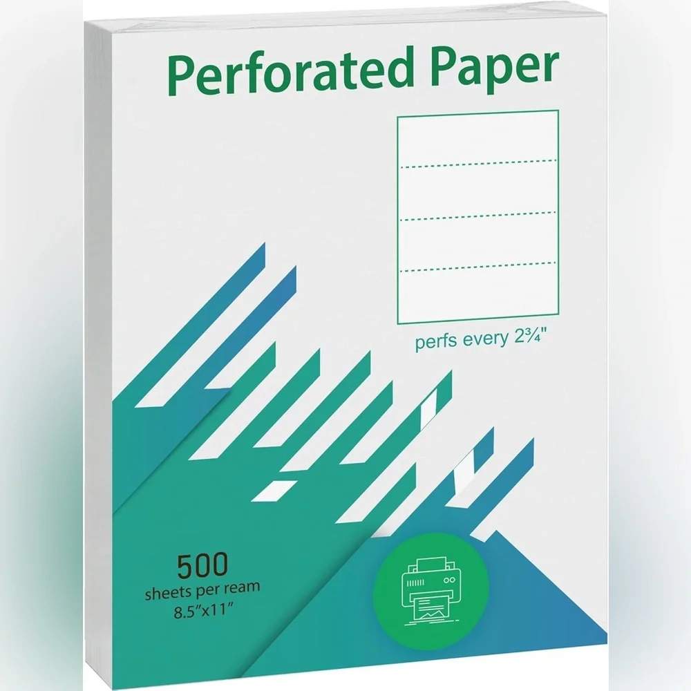 Ling Long Premium Perforated Paper in White